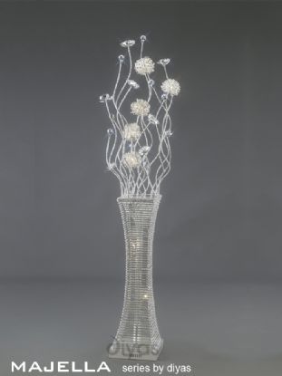 Majella Aluminium Crystal Floor Lamps Diyas Home Modern Crystal Floor Lamps Majella Aluminium Crystal Floor Lamps Diyas Home Modern Crystal Floor Lamps